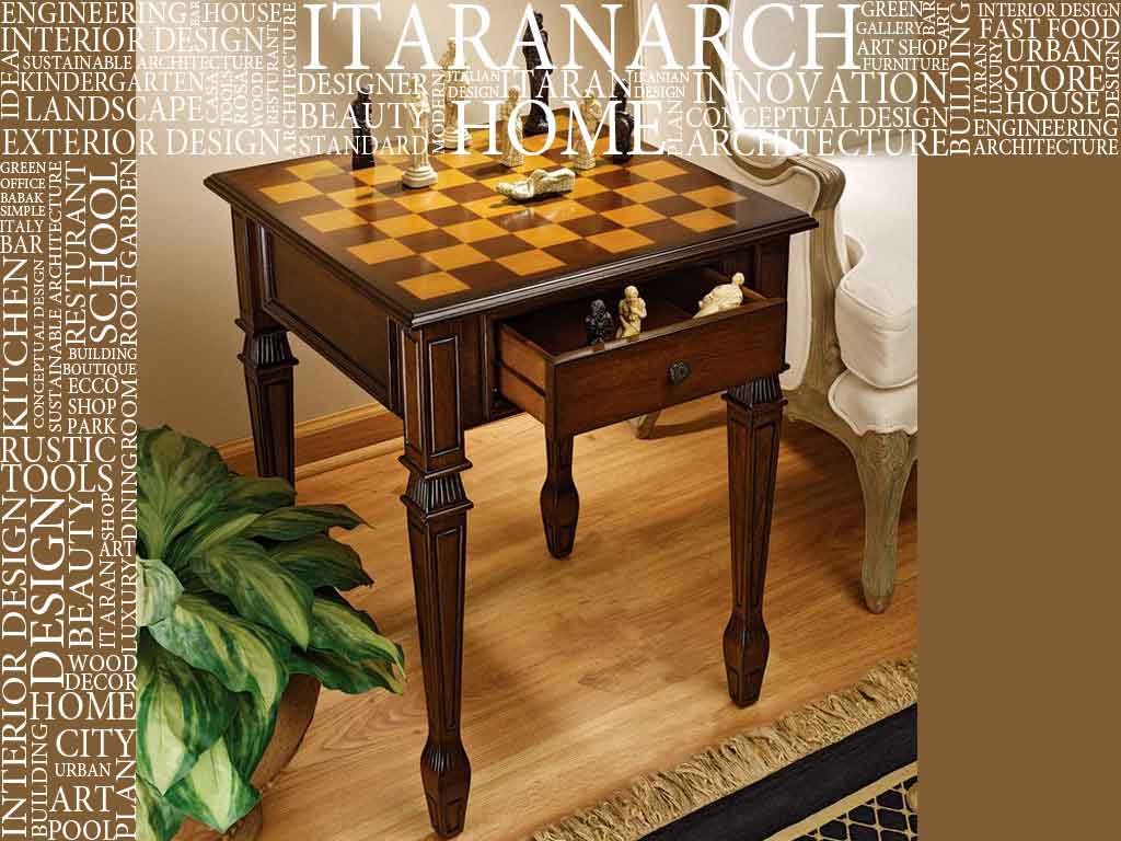 Checkers table with online chairs