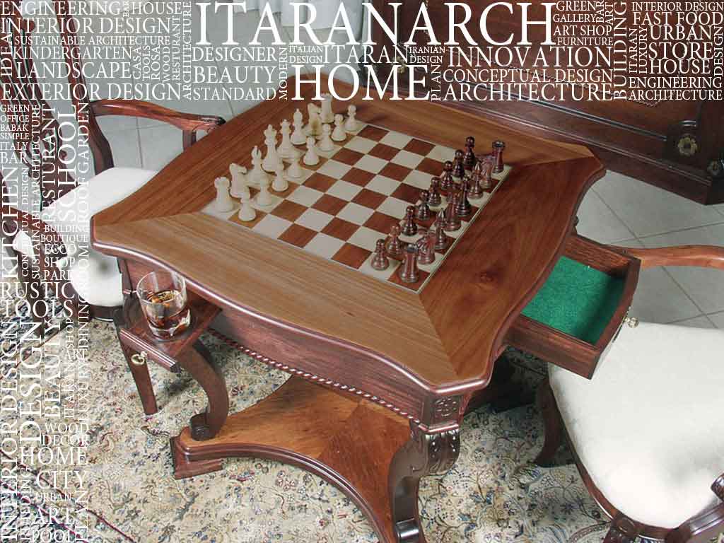 میز شطرنج و تخته