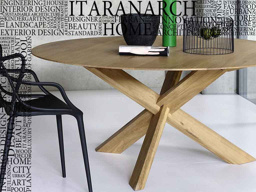 میز غذاخوری چوبی